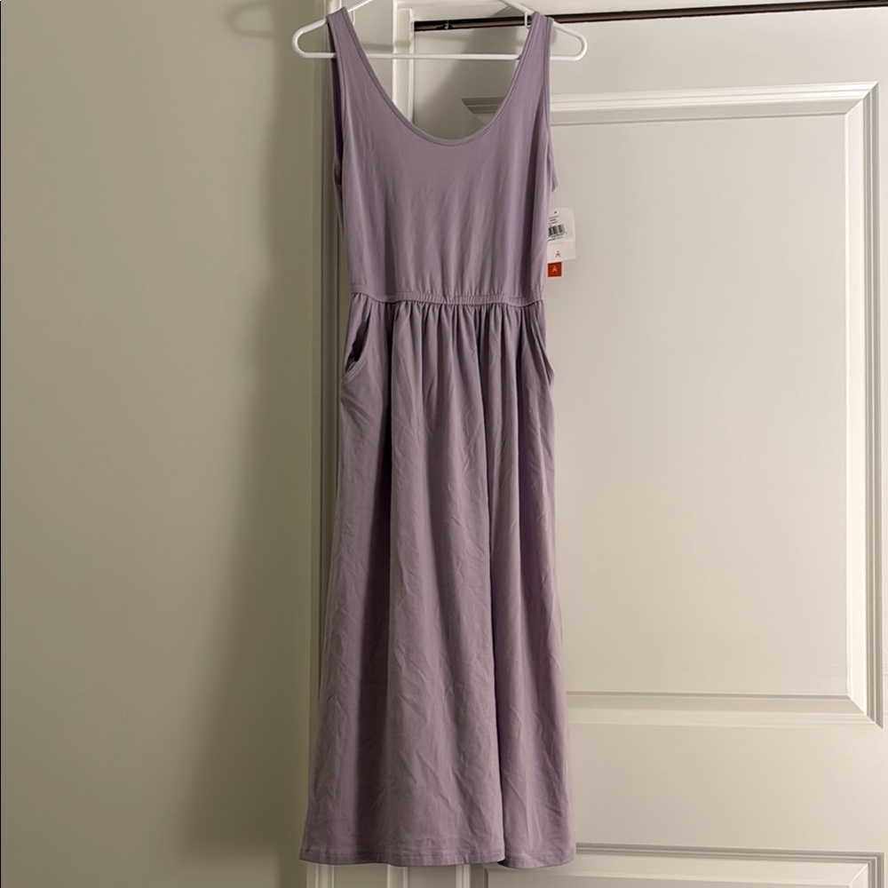 Lavender Sleeveless Midi Dress